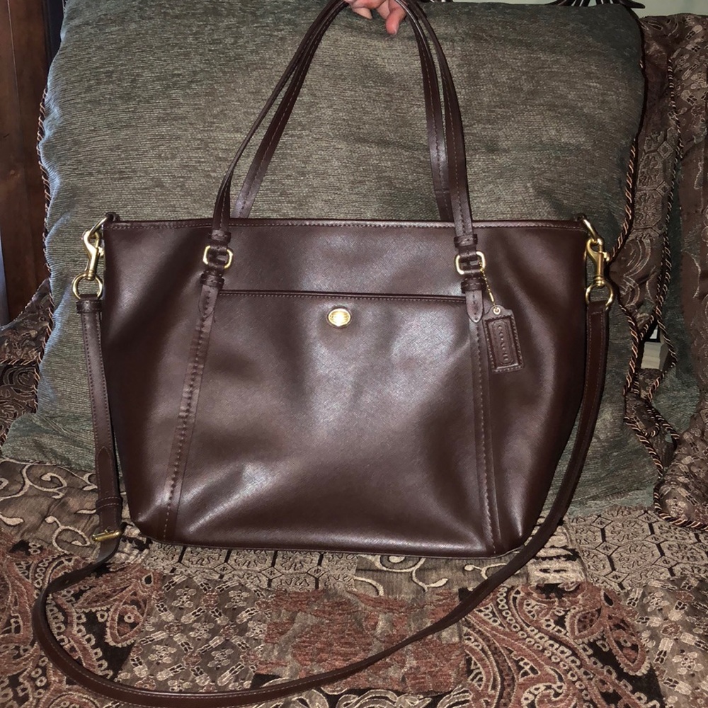 Large Coach shoulder purse